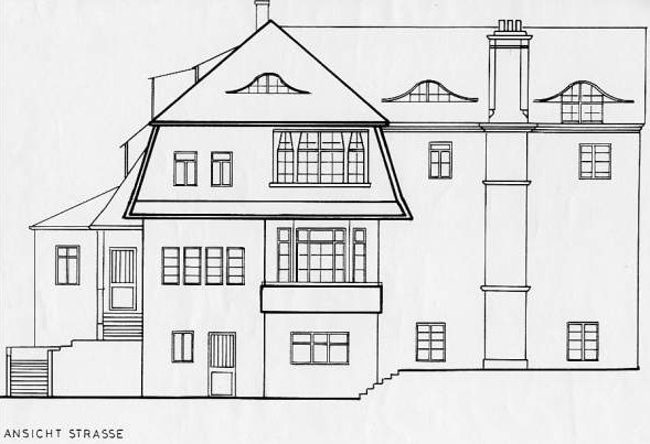 Hausansicht von der Strasse aus